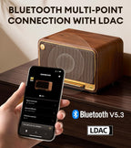 EDIFIER D32 Hi-Res Audio 60W Tabletop Wireless Speaker - Brown