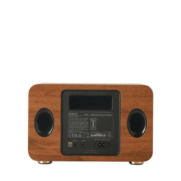 EDIFIER D32 Hi-Res Audio 60W Tabletop Wireless Speaker - Brown
