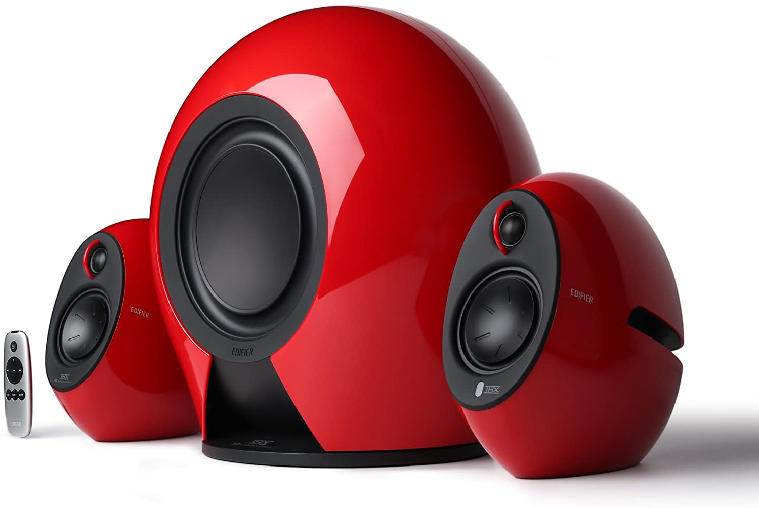 Edifier E255 Luna Wireless 5.1 Active Home Theatre Surround Sound Speaker System Red