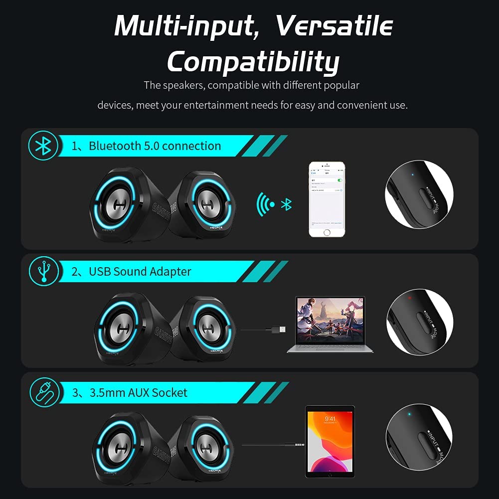 Edifier G1000 HECATE Gaming Bluetooth Speaker with RGB Lights Black