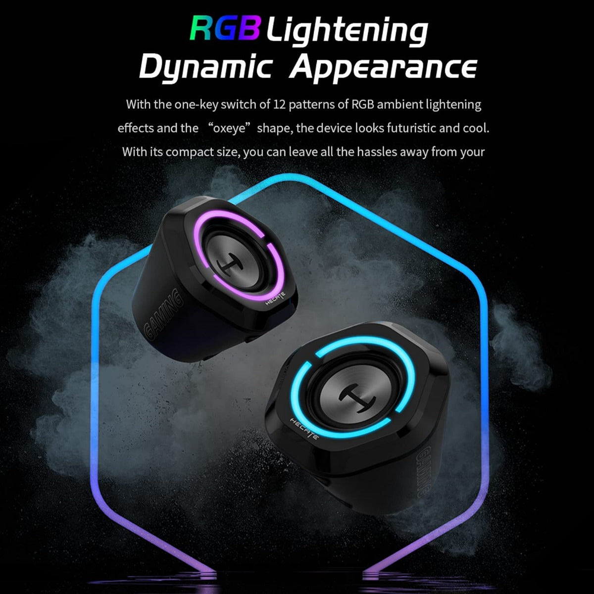 Edifier G1000 HECATE Gaming Bluetooth Speaker with RGB Lights White