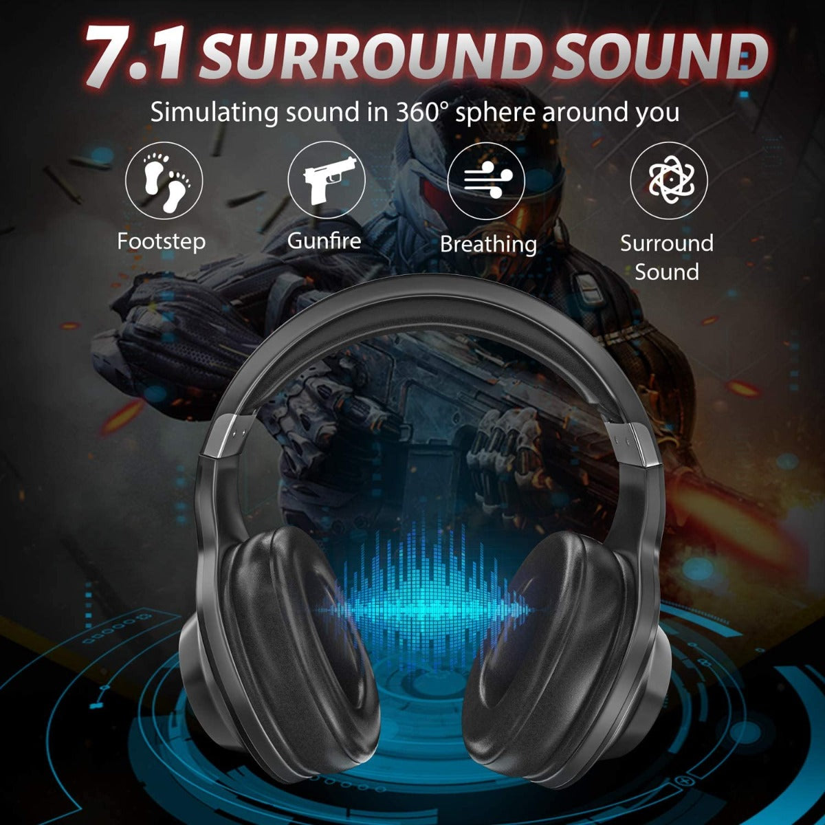 EDIFIER G2 II 7.1 Surround Sound USB Gaming Headset - Black