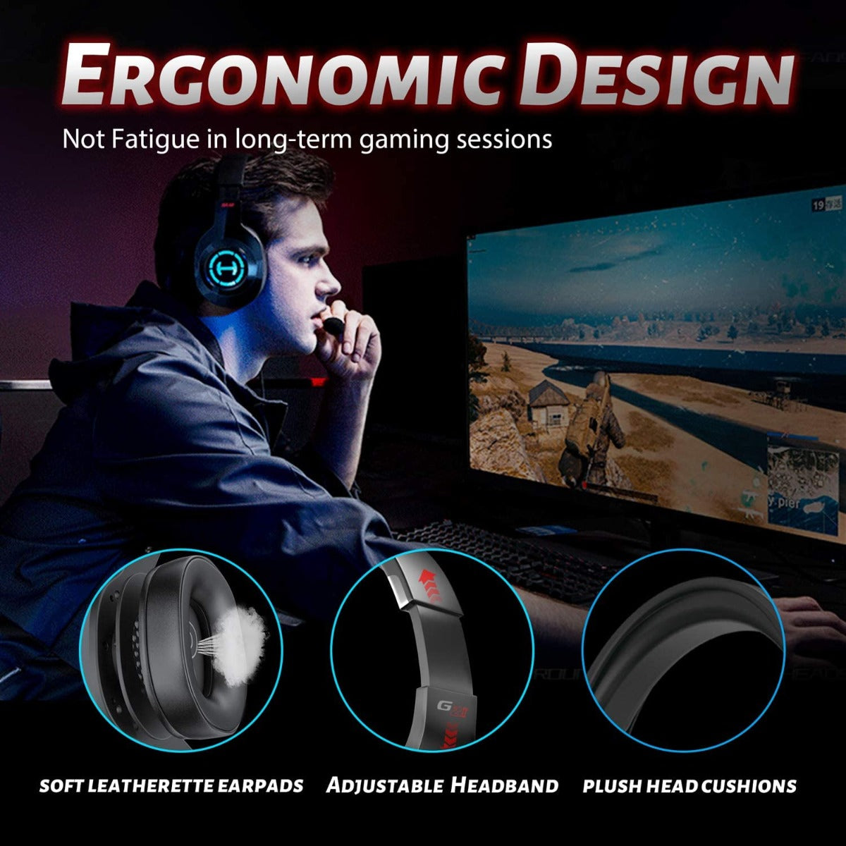 EDIFIER G2 II 7.1 Surround Sound USB Gaming Headset - Black