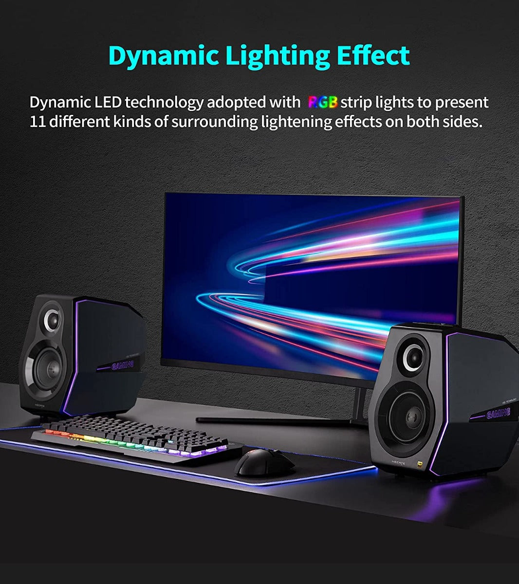 EDIFIER G5000 Hi-Res Audio Gaming Speakers with Bluetooth V5.0 & RGB Lighting