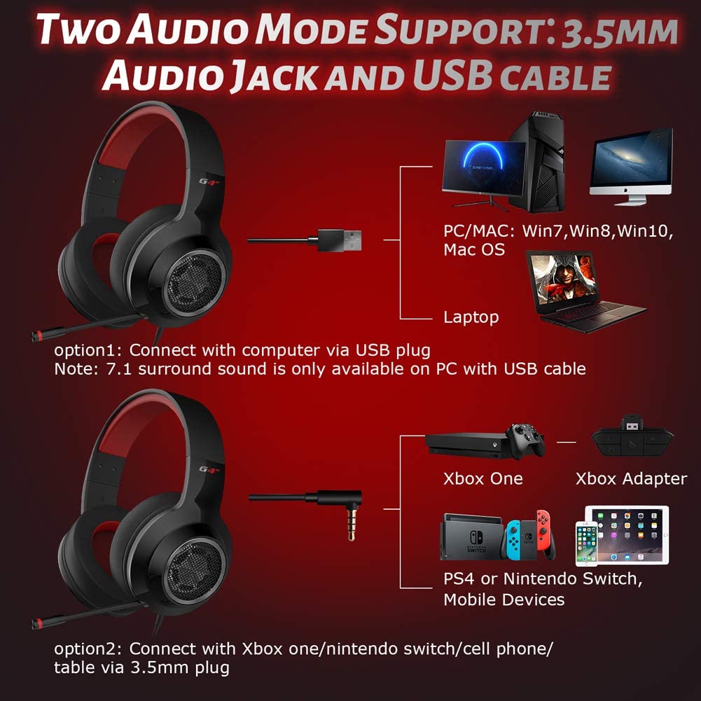 EDIFIER HECATE G4SE Wired Gaming Headset with Vibration Driver - Black