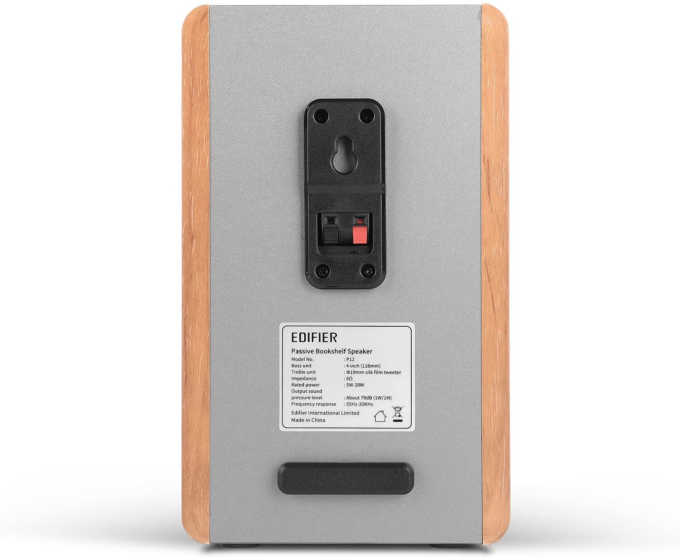 EDIFIER P12 Passive Bookshelf Speakers with Built-in Wall-Mount Bracket 