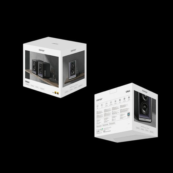 EDIFIER QR65 Desktop Active Monitor with GaN Charger Black – Pair