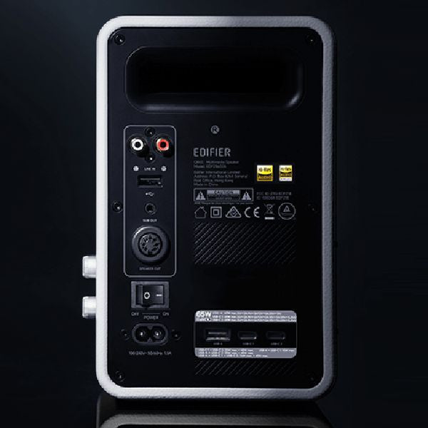 EDIFIER QR65 Desktop Active Monitor with GaN Charger Black – Pair