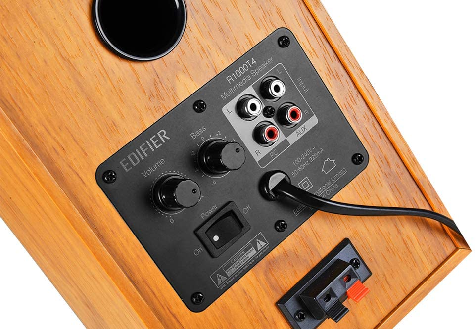 EDIFIER R1000T4 Ultra-stylish Active Bookshelf Speakers - Wood