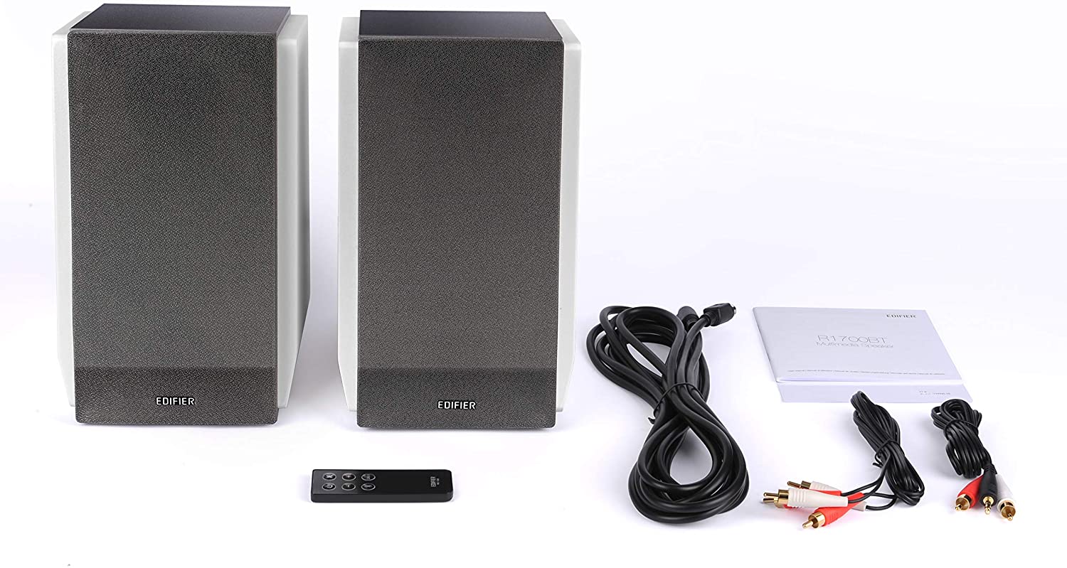 EDIFIER's R1700BT Active Bluetooth Bookshelf Speakers White