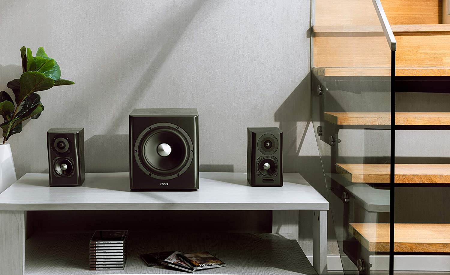 Edifier S351DB Bookshelf Speaker and Subwoofer 2.1 Speaker System aptX Bluetooth
