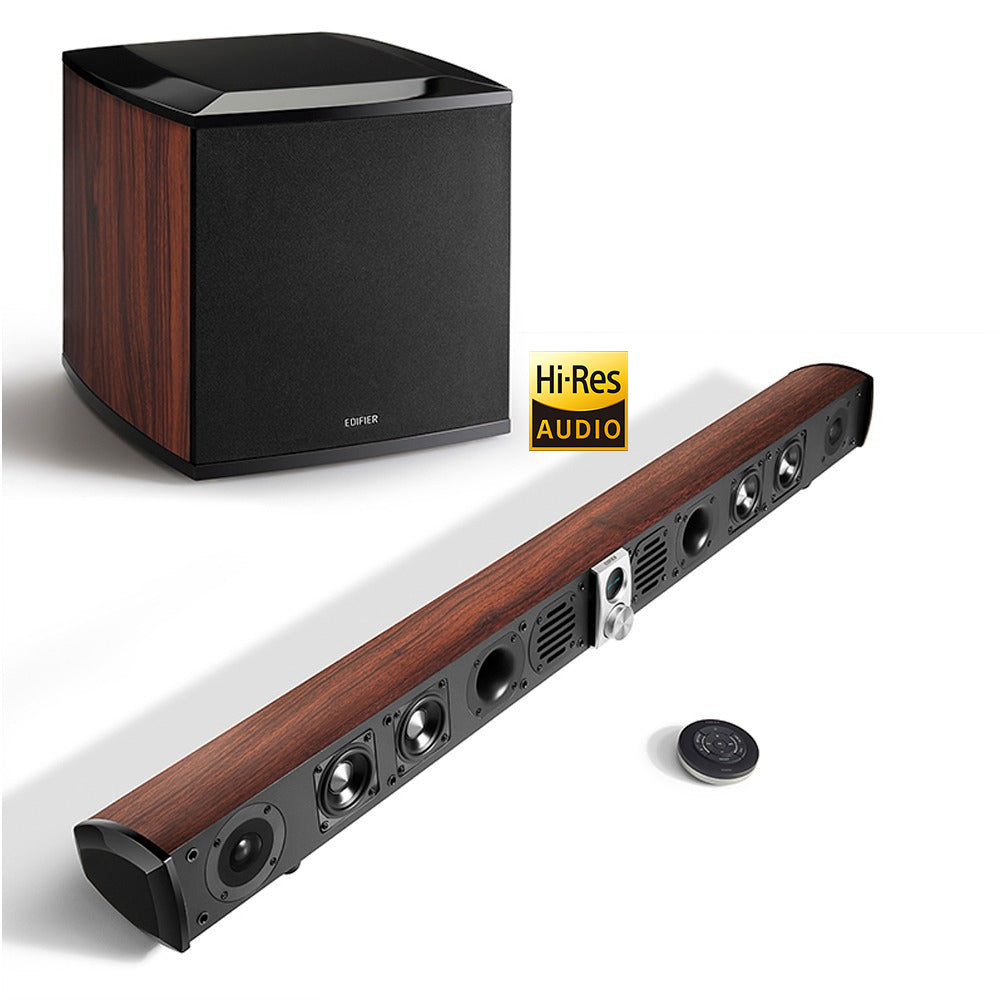 Edifier S70DB Hi-Res Soundbar with Subwoofer, Bluetooth, Optical, Coaxial, Line-In and Aux-In Inputs