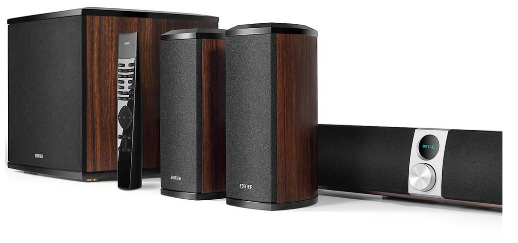 Edifier S90HD Hi-Res Soundbar with Subwoofer, Bluetooth, Optical, Coaxial, Line-In and Aux-In Inputs