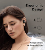 Edifier X3 Mini Wireless Earbuds Qualcomm® aptX™ -CVC 8.0 Noise Cancelling Earphones - Black
