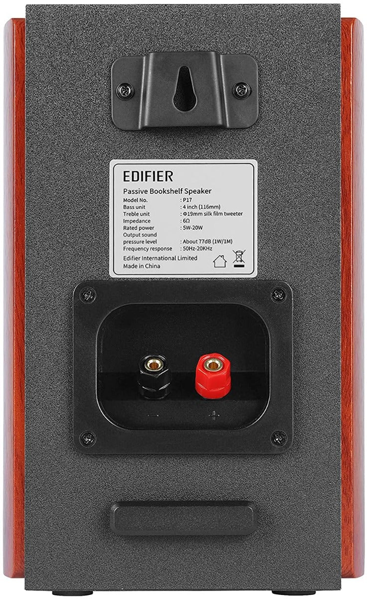 EDIFIER P17 Bookshelf Speakers with High Frequency Response - Wood