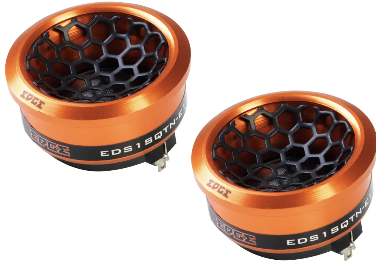 Edge EDS1SQTN-E1 Street Series 1.9" Silk Dome Car SPL Tweeter 200W Total Power - PAIR