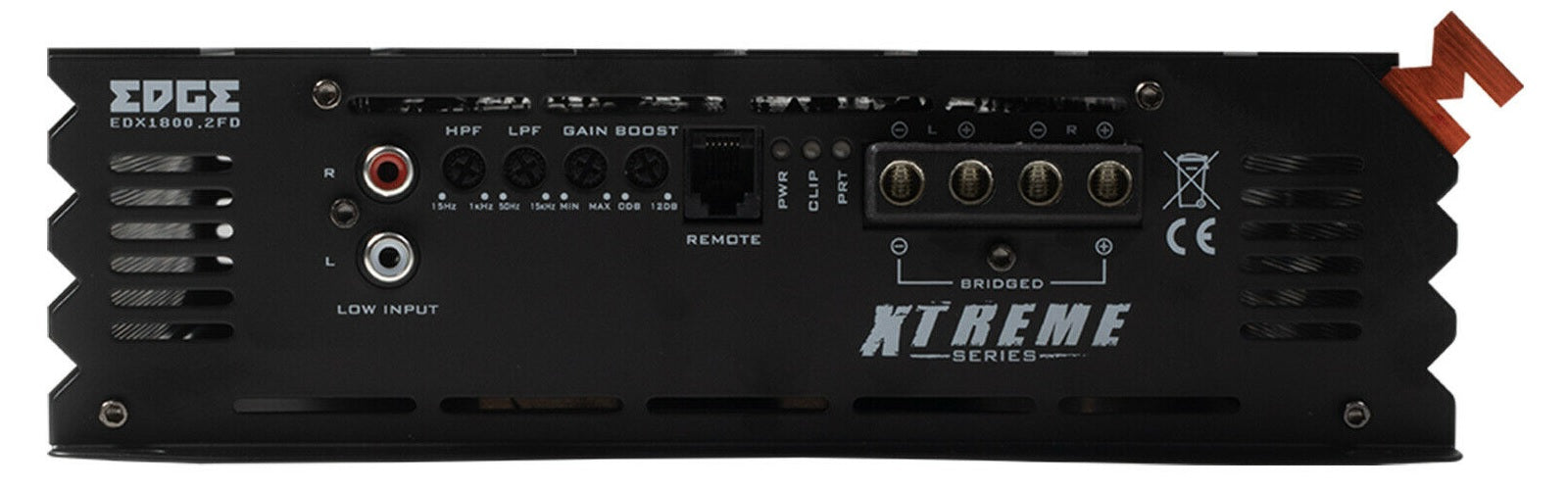 EDGE EDX1800.2FD-E0 Xtreme Series 7200W Max 2 Channel Amplifier