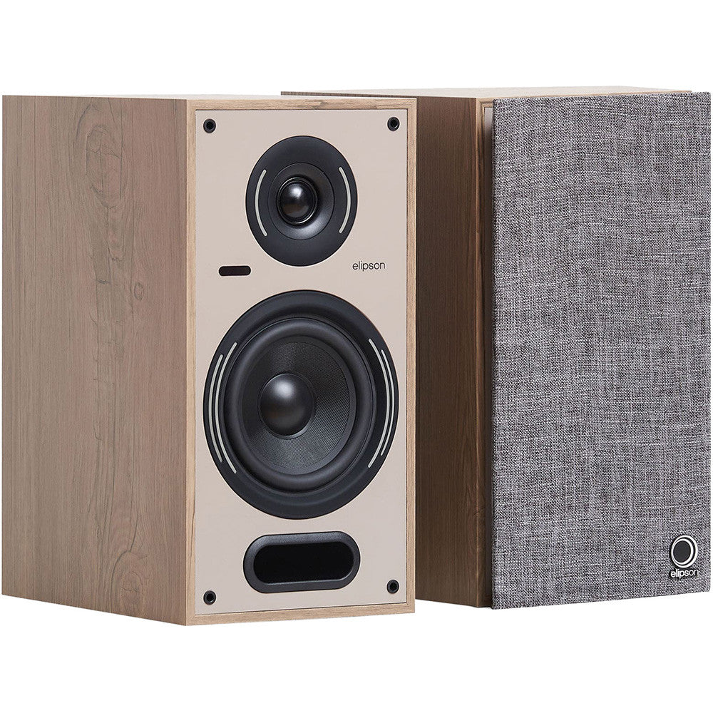 Elipson HORUS6BT/WG 6B Active BT Bookshelf Speakers - Light wood Beige