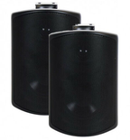 Elipson Rain 6 Weatherproof Outdoor Speakers in Black Pair
