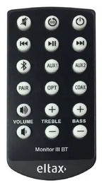 Eltax Monitor III Bluetooth Active Award Winning 2-Way Bookshelf Speaker - Black