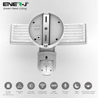ENER-J SHA5293 Smart WiFi LED Floodlight Security Camera System 1080P - White