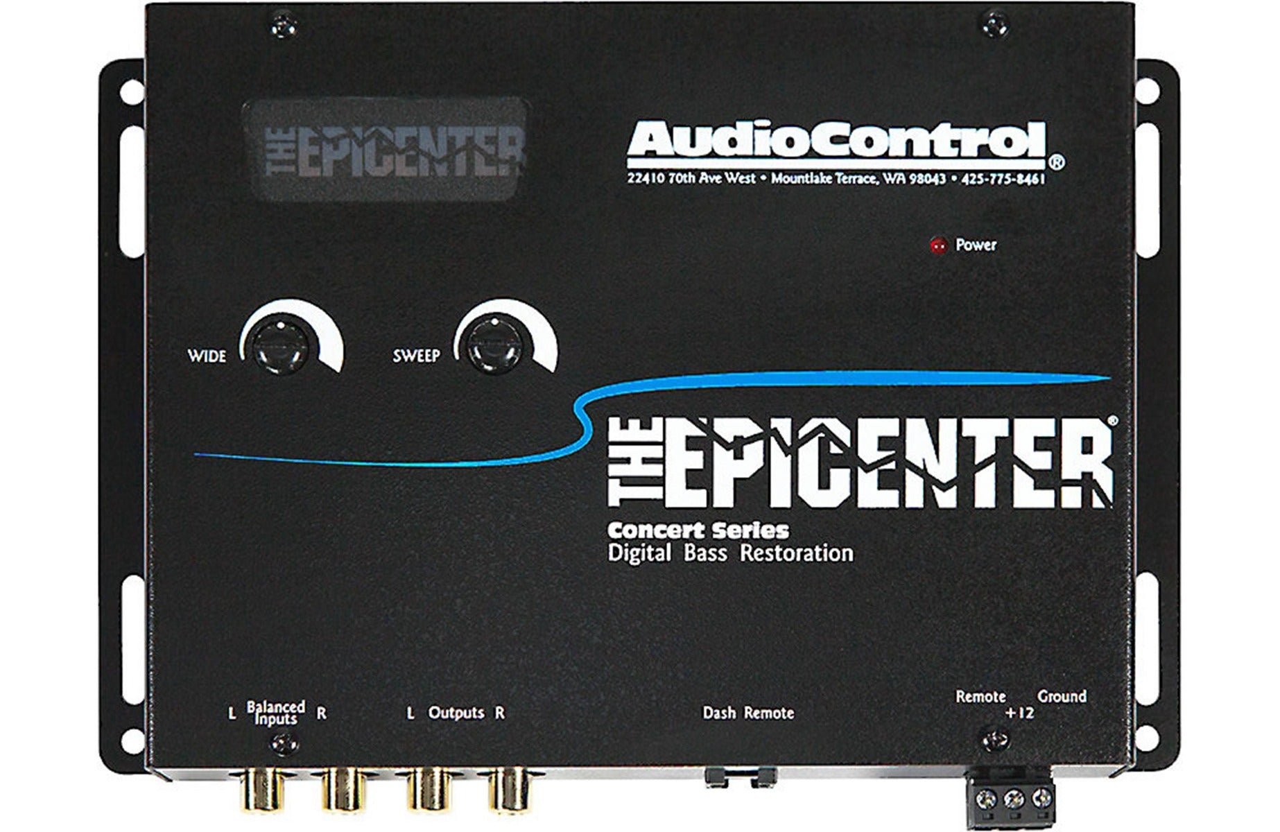 AudioControl The Epicenter Black 4-Channel Concert Series Parametric Bass Control