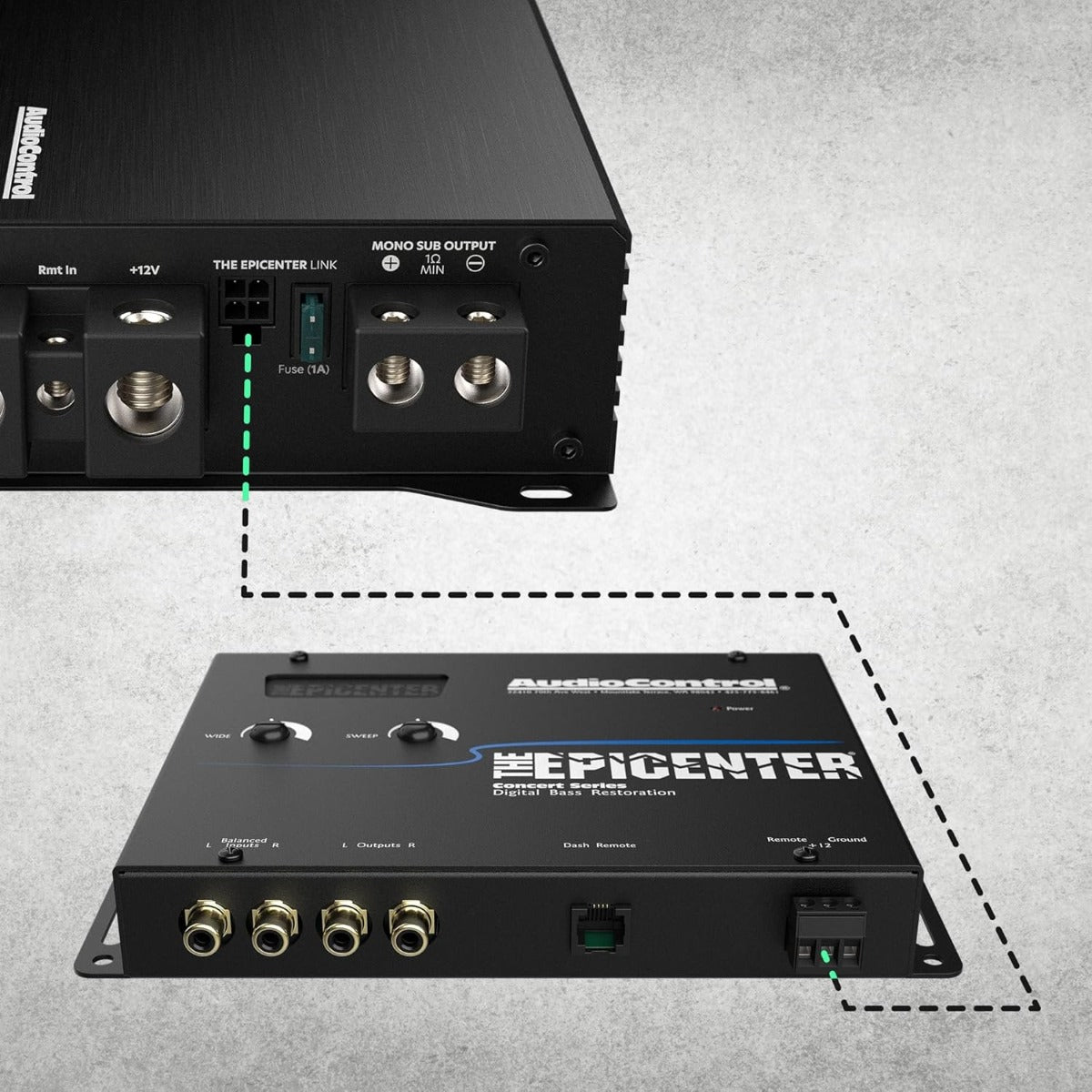AudioControl The Epicenter Black 4-Channel Concert Series Parametric Bass Control