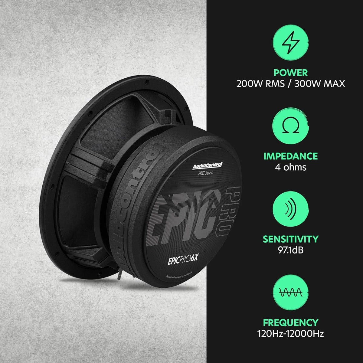 AudioControl EPICPRO6X EPIC Epic Pro Series 6.5" midrange car speakers (Pair)