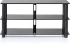 Norstone EPUR 3  HiFi 3 shelf TV/ HI-FI Stand in Black Satin Finish