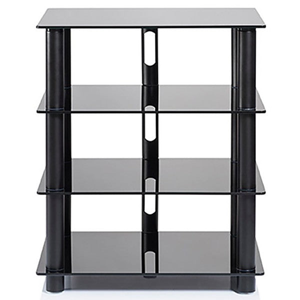 Norstone EPUR 4  HiFi 4 shelf TV/ HI-FI Stand in Black Satin Finish