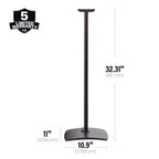 Sanus WSSE32-B2 SONOS Era 300 Fixed Height Speaker Stand - Black Pair