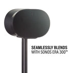 Sanus WSSE31-B2 SONOS Era 300 Fixed Height Speaker Stand - Black Single