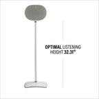 Sanus WSSE32-W2 SONOS Era 300 Fixed Height Speaker Stand - White Pair