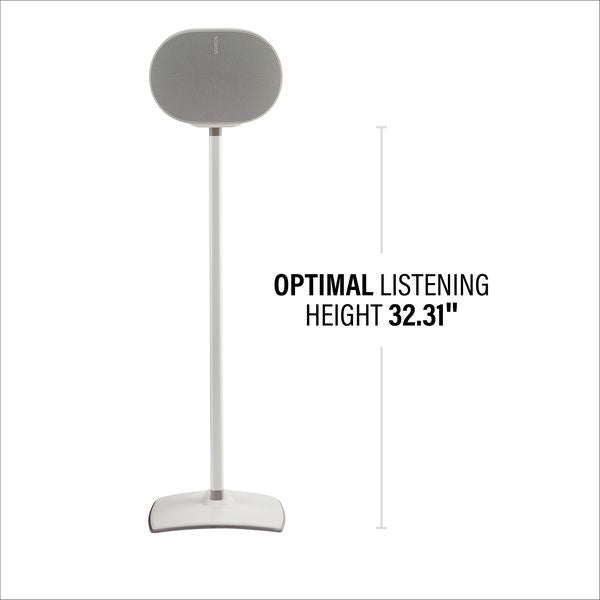 Sanus WSSE32-W2 SONOS Era 300 Fixed Height Speaker Stand - White Pair