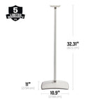 Sanus WSSE31-W2 SONOS Era 300 Fixed Height Speaker Stand - White Single