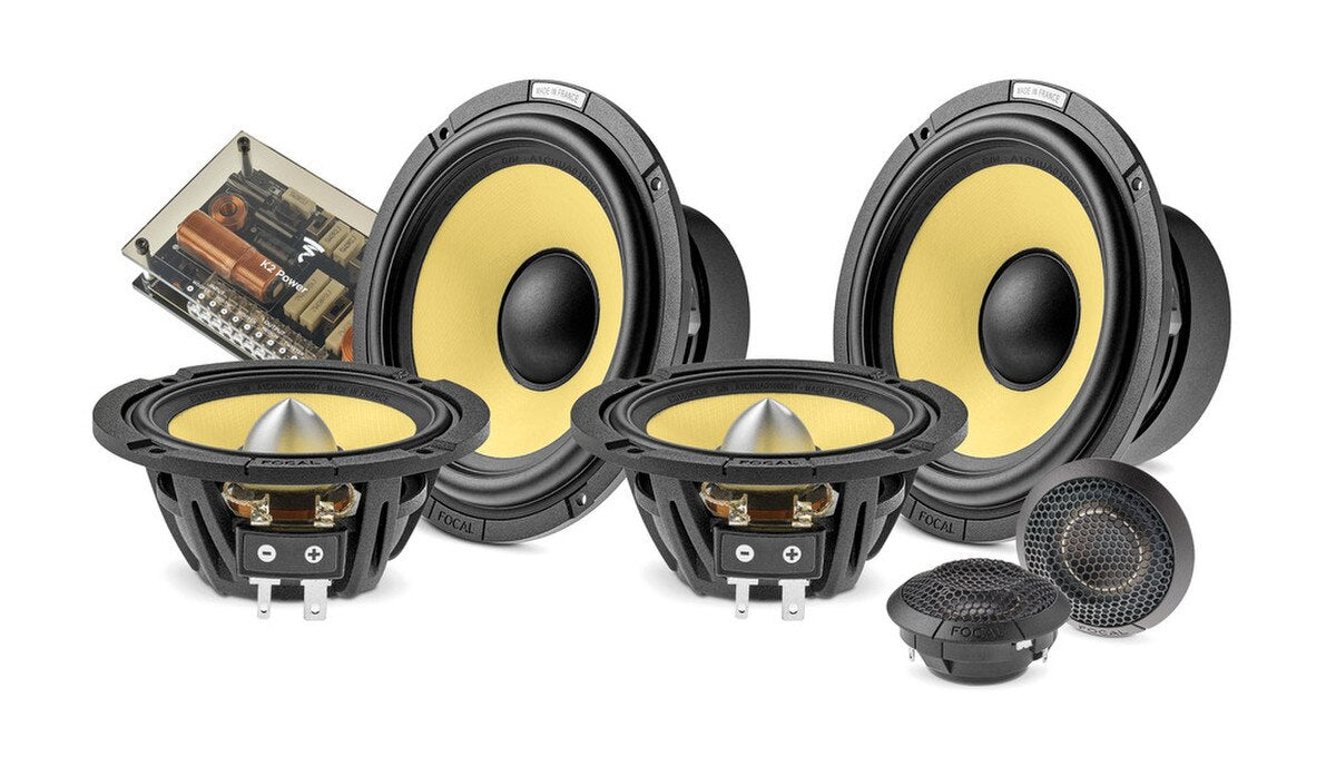 Focal ES165KX3 ELITE K2 Power Series 3-way 165mm (6.5″) 240w Component  Speakers