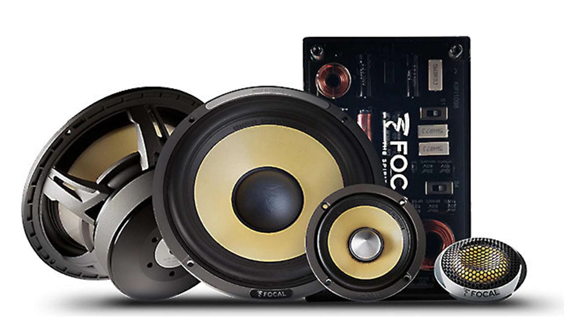 Focal ES165KX3 ELITE K2 Power Series 3-way 165mm (6.5″) 240w Component  Speakers