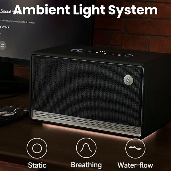 EDIFIER ES300 Hi-Res Rechargeable Speaker, AirPlay2, Bluetooth V5.4, 60W - Black