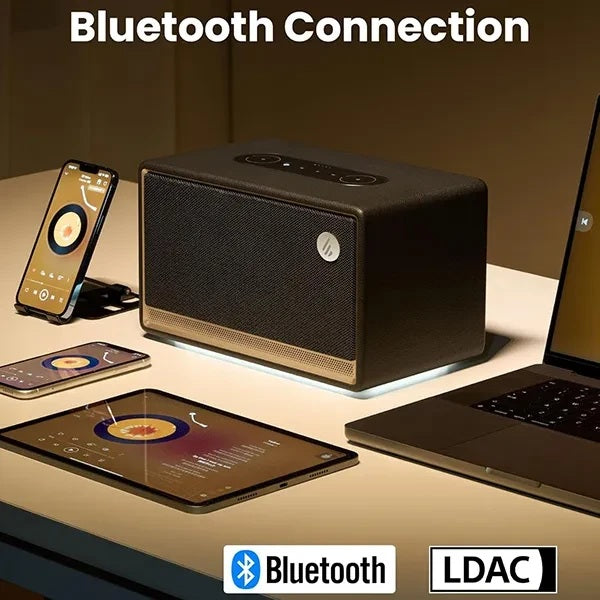 EDIFIER ES300 Hi-Res Rechargeable Speaker, AirPlay2, Bluetooth V5.4, 60W - Black