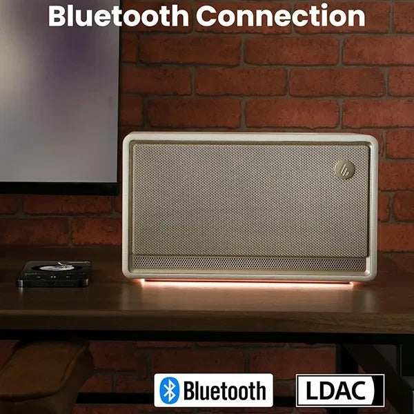 EDIFIER ES300 Hi-Res Rechargeable Speaker, AirPlay2, Bluetooth V5.4, 60W - White