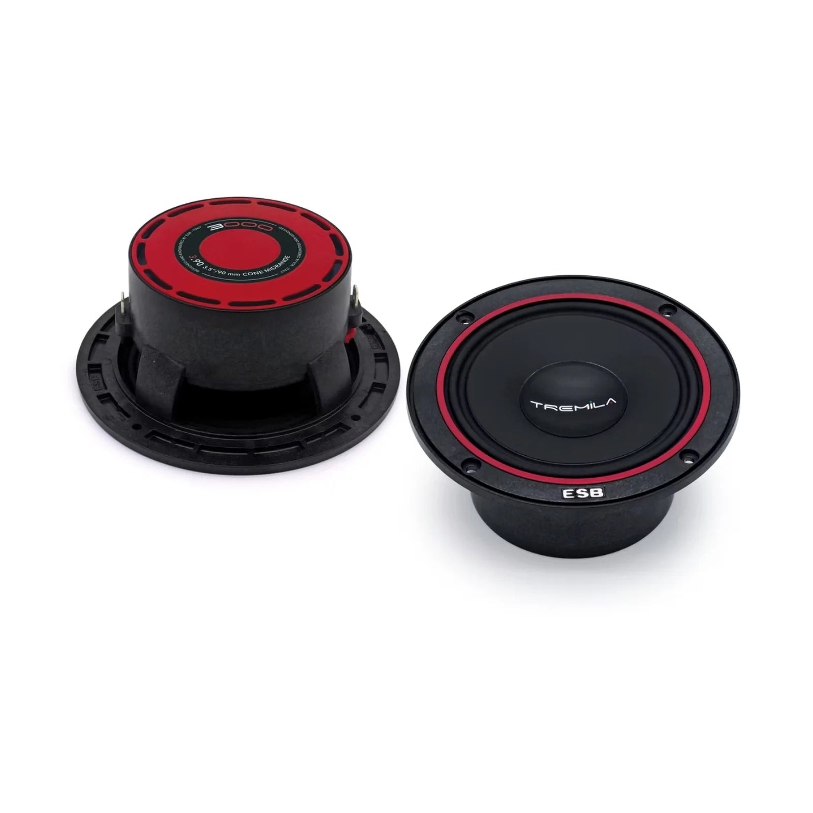 ESB 3.90 Tremila Series 3.5 Inch Component Cone Midrange Speakers 60w RMS Pair