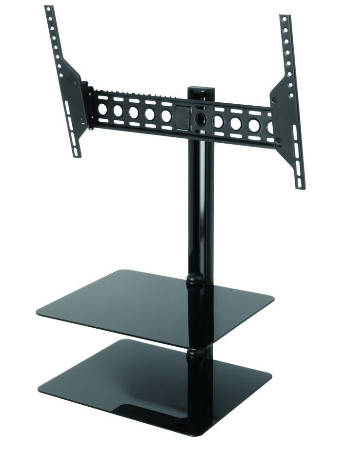 AVF ESL822B Tilt and Turn TV Mount with 2 AV Shelves for Screens Up To 60"