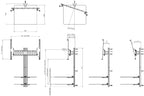 AVF ESL822B Tilt and Turn TV Mount with 2 AV Shelves for Screens Up To 60"