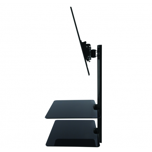 AVF ESL822B Tilt and Turn TV Mount with 2 AV Shelves for Screens Up To 60"