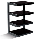 Norstone ESSE HiFi 4 shelf TV/ HI-FI Stand in Black / Black Finish