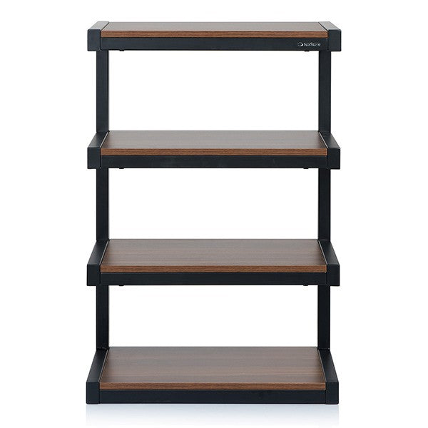 Norstone ESSE HiFi 4 shelf TV/ HI-FI Stand in Black/Walnut Finish