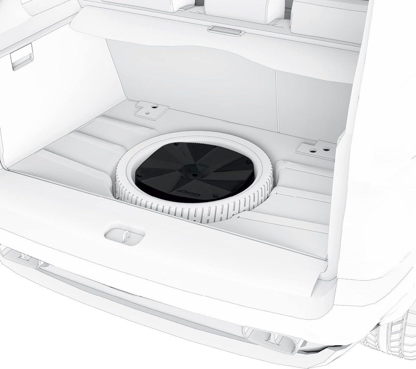 ETON UG RES 12 Active spare wheel subwoofer enclosure with 500w built in amplifier