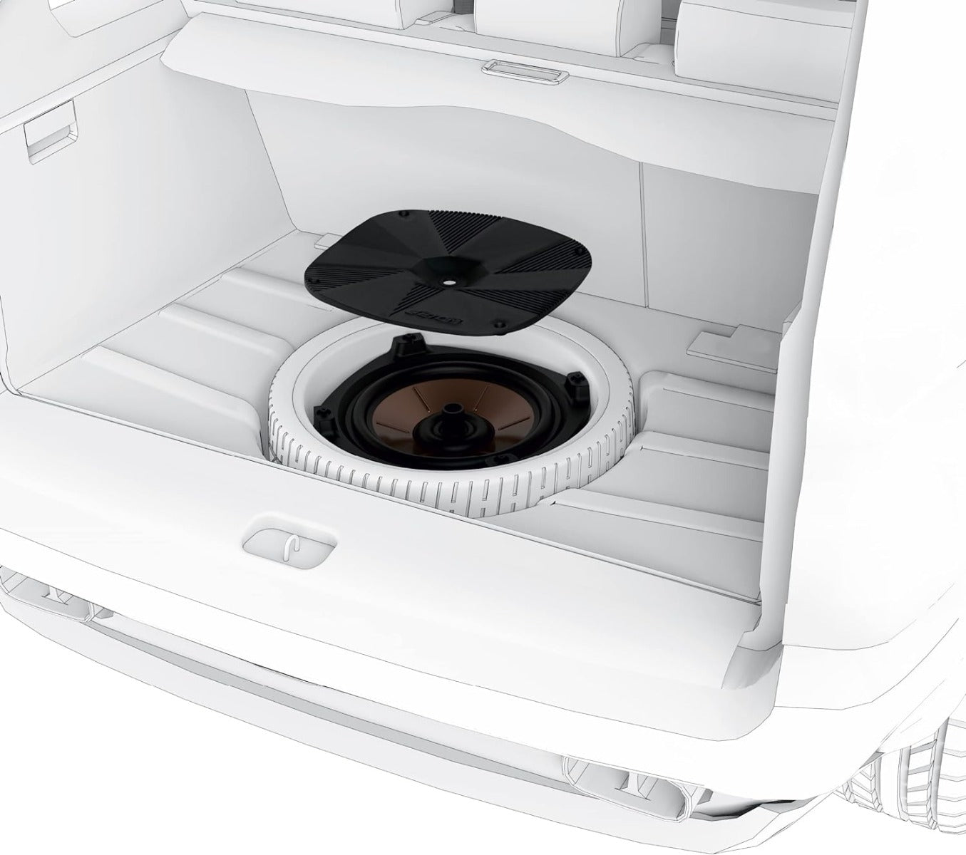 ETON UG RES 12 Active spare wheel subwoofer enclosure with 500w built in amplifier