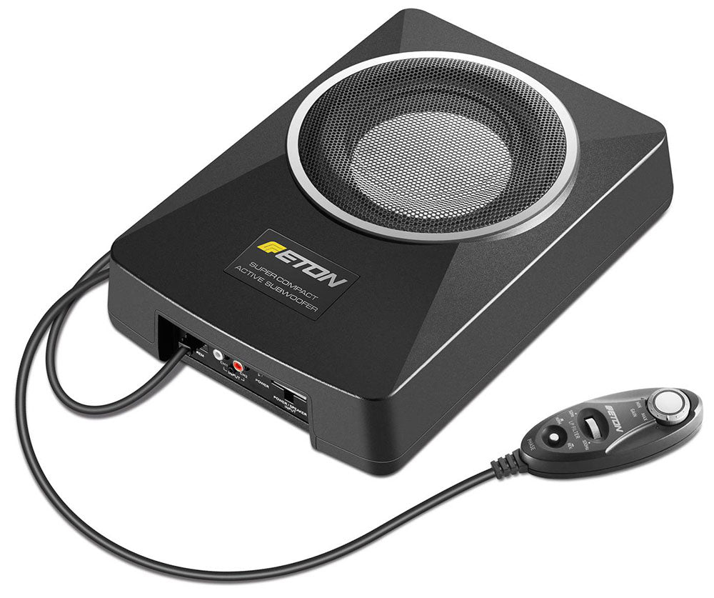 ETON USB 6AR Shallow Active Underseat Compact 160-watt powered 6" subwoofer