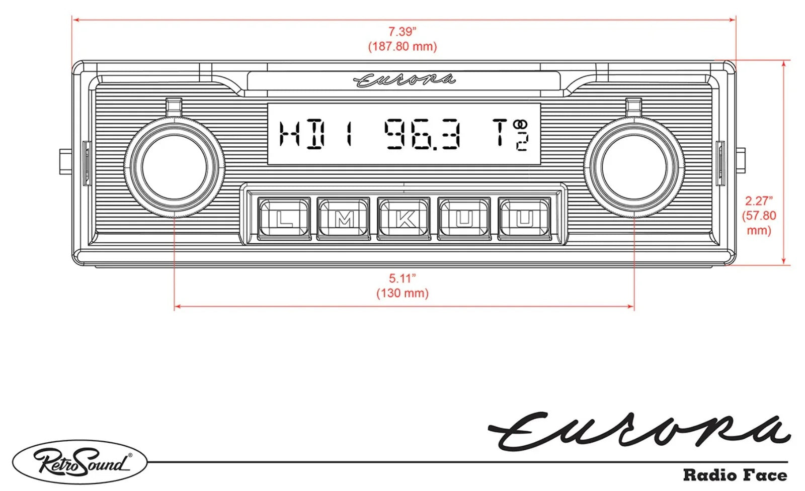 RetroSound Europa Motor 1 DAB FM Radio